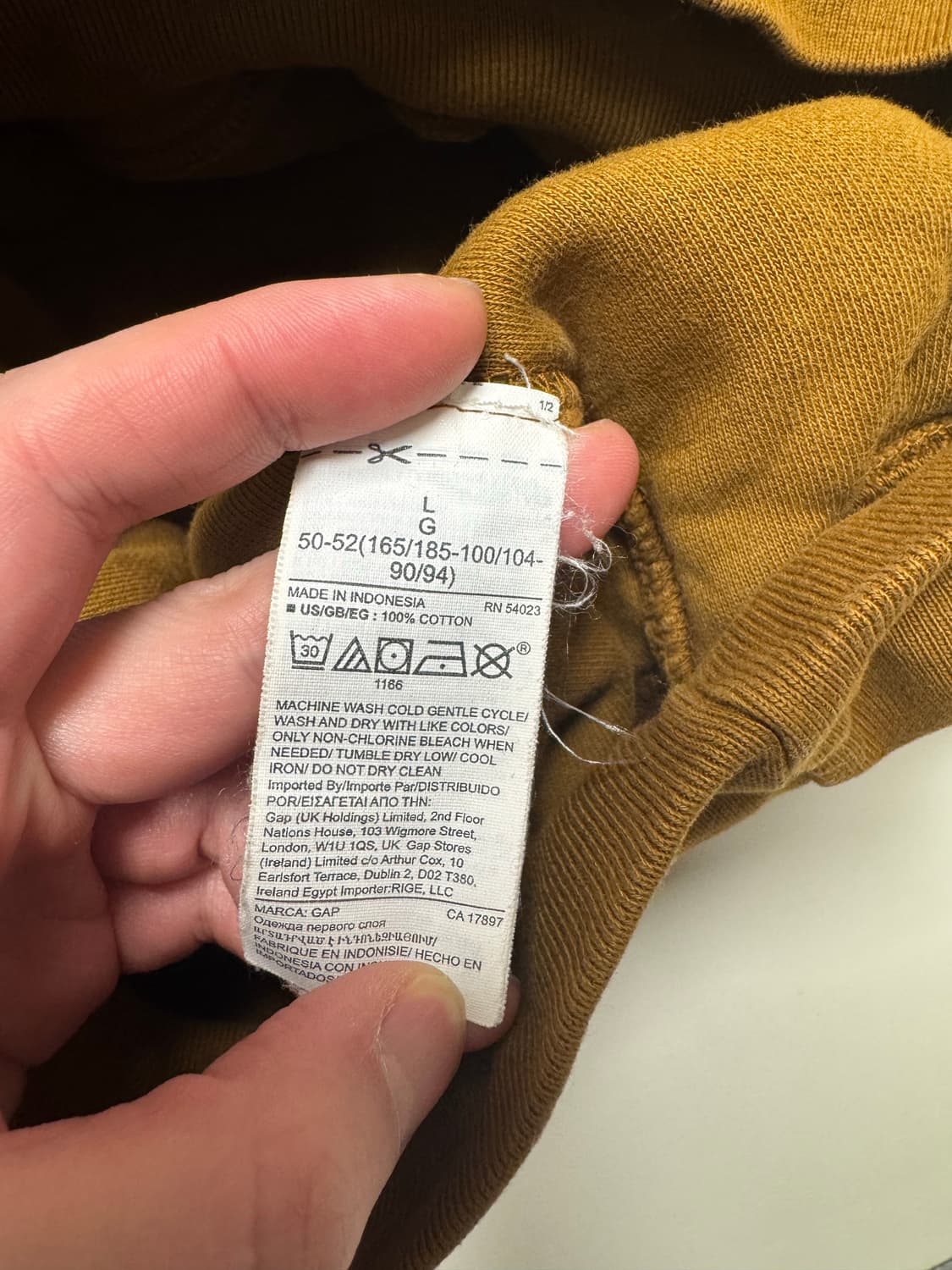 이지갭 후드 브라운 m사이즈로 기억합니다 상품이미지3