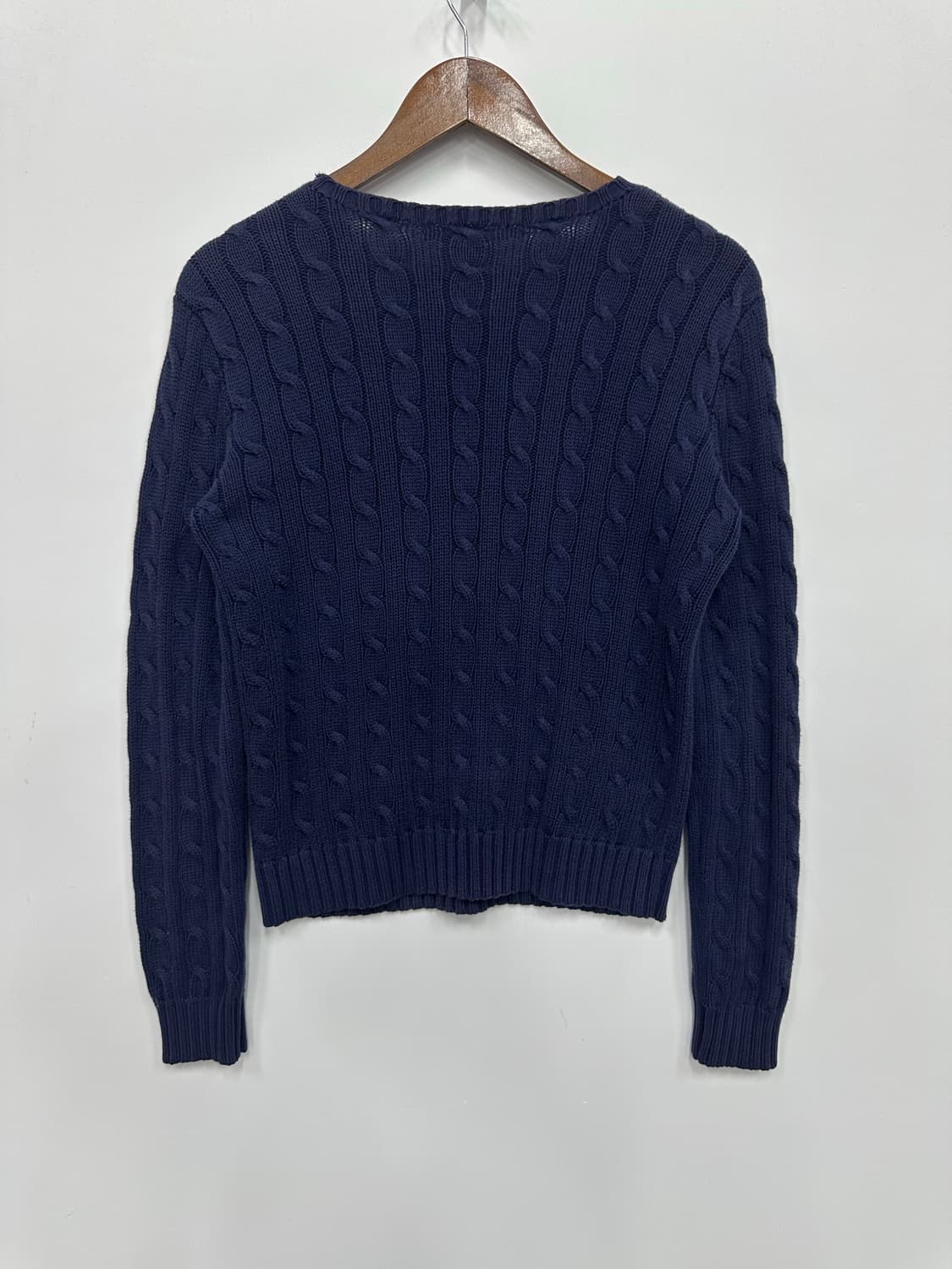 네이비 폴로 꽈배기 니트  상품이미지5