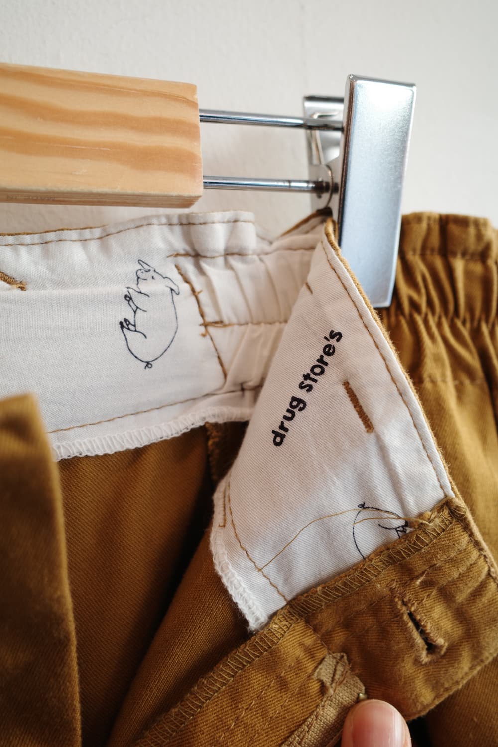 drug store’s 패치워크 밴딩 팬츠 (26~31인치) 상품이미지5