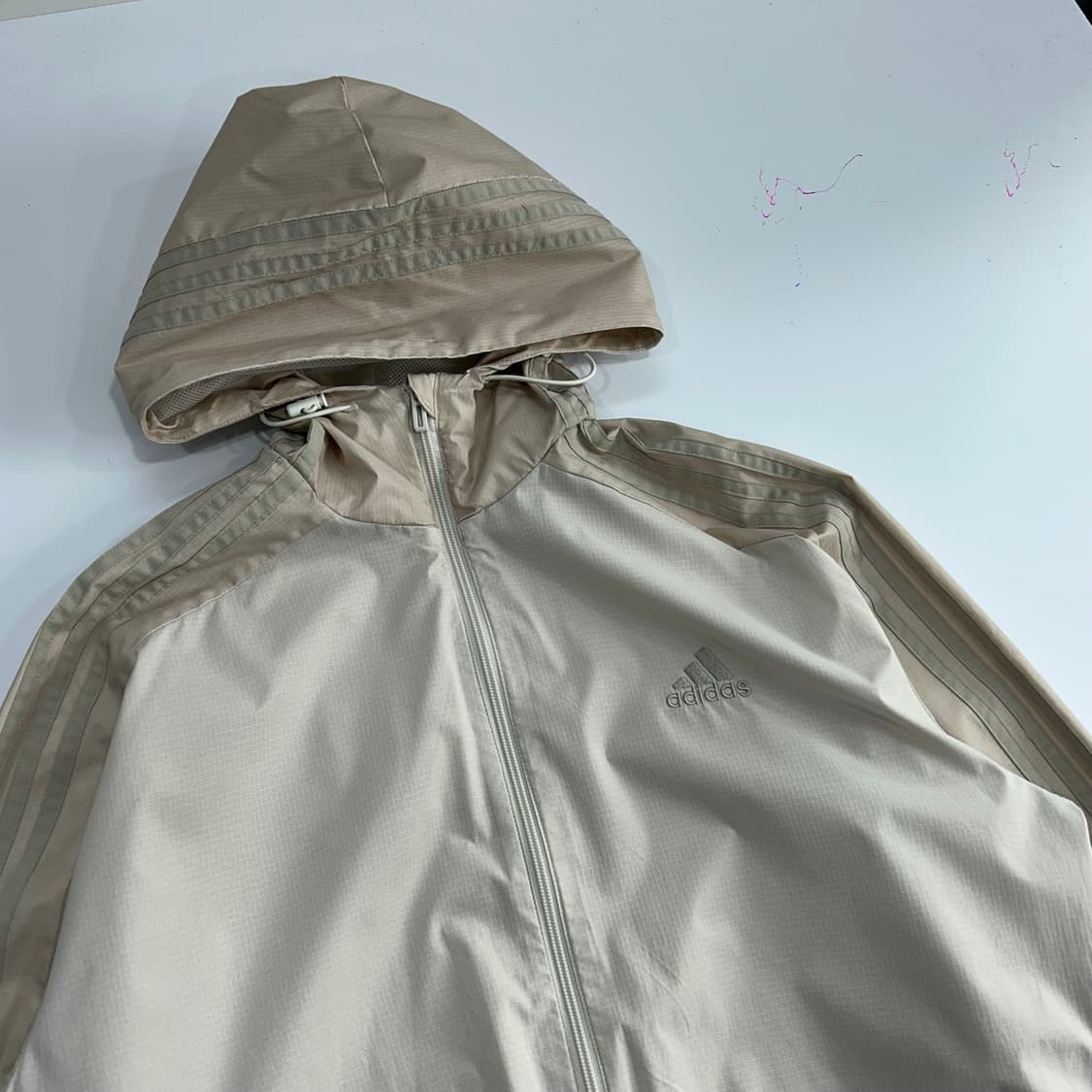 Adidas 아디다스 아이보리 베이지 배색 트랙탑 바람막이 상품이미지4