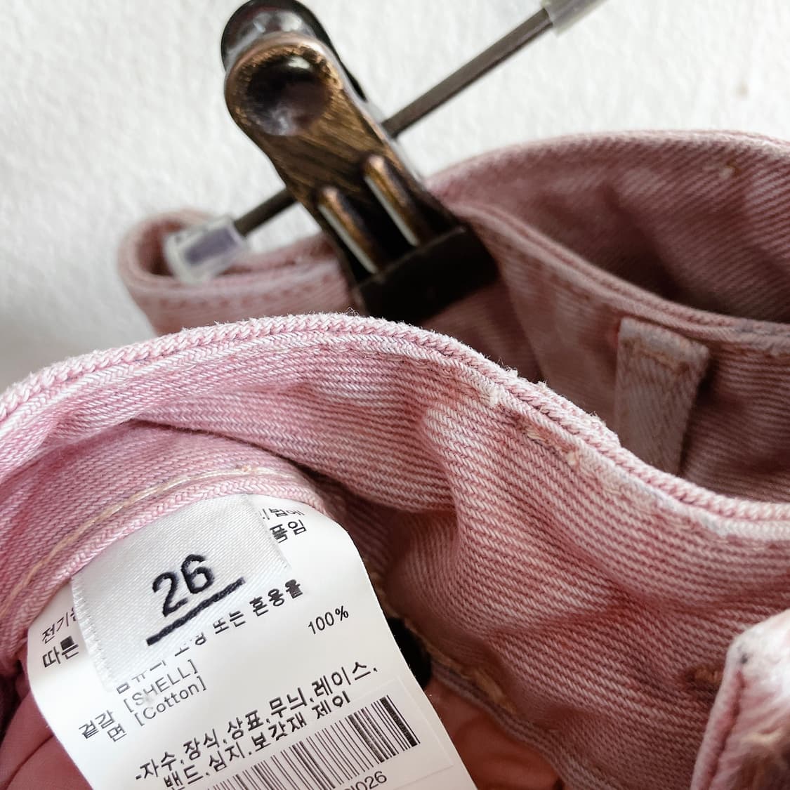 23SS 리 와이드 다잉 데님 팬츠 상품이미지8