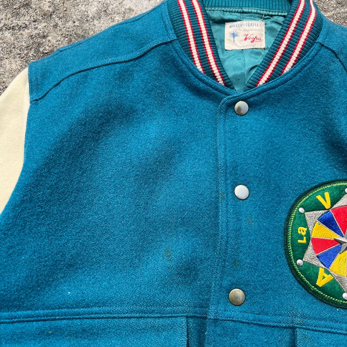 90‘s La Vespa 울 바시티 자켓 상품이미지5