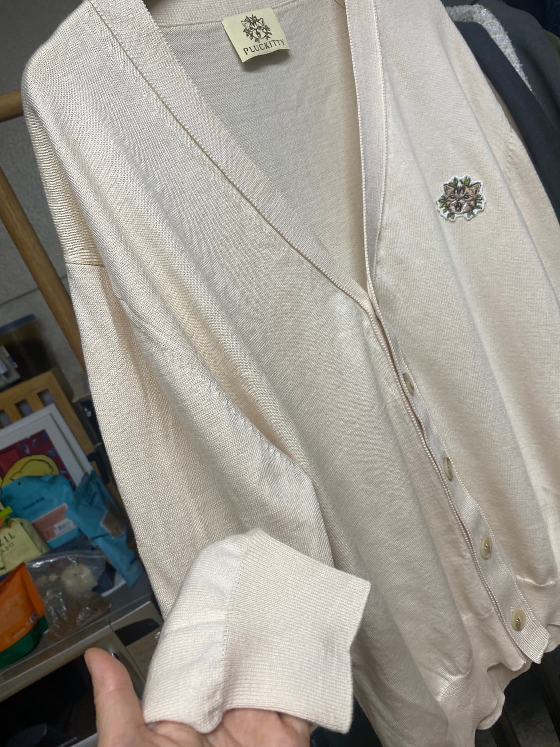 플럭키티 뉴본 니트 가디건 상품이미지3