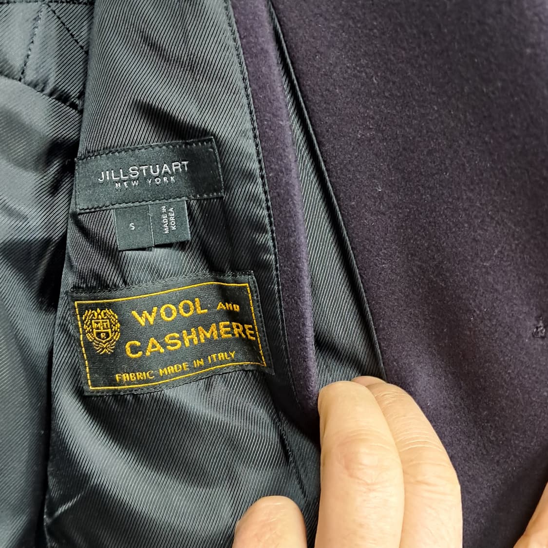 질스튜어트 뉴욕 울 캐시미어 코트 95 상품이미지6