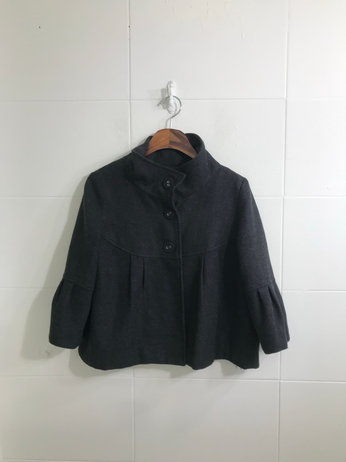 세실맥비 무채색 니혼진 하이넥코트 코디세트 상품이미지4