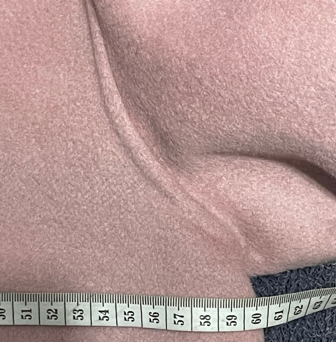 새상품)핸드메이드 핑크 여성울숏코트100 모직하프반코트 77.88 하객룩 상품이미지8