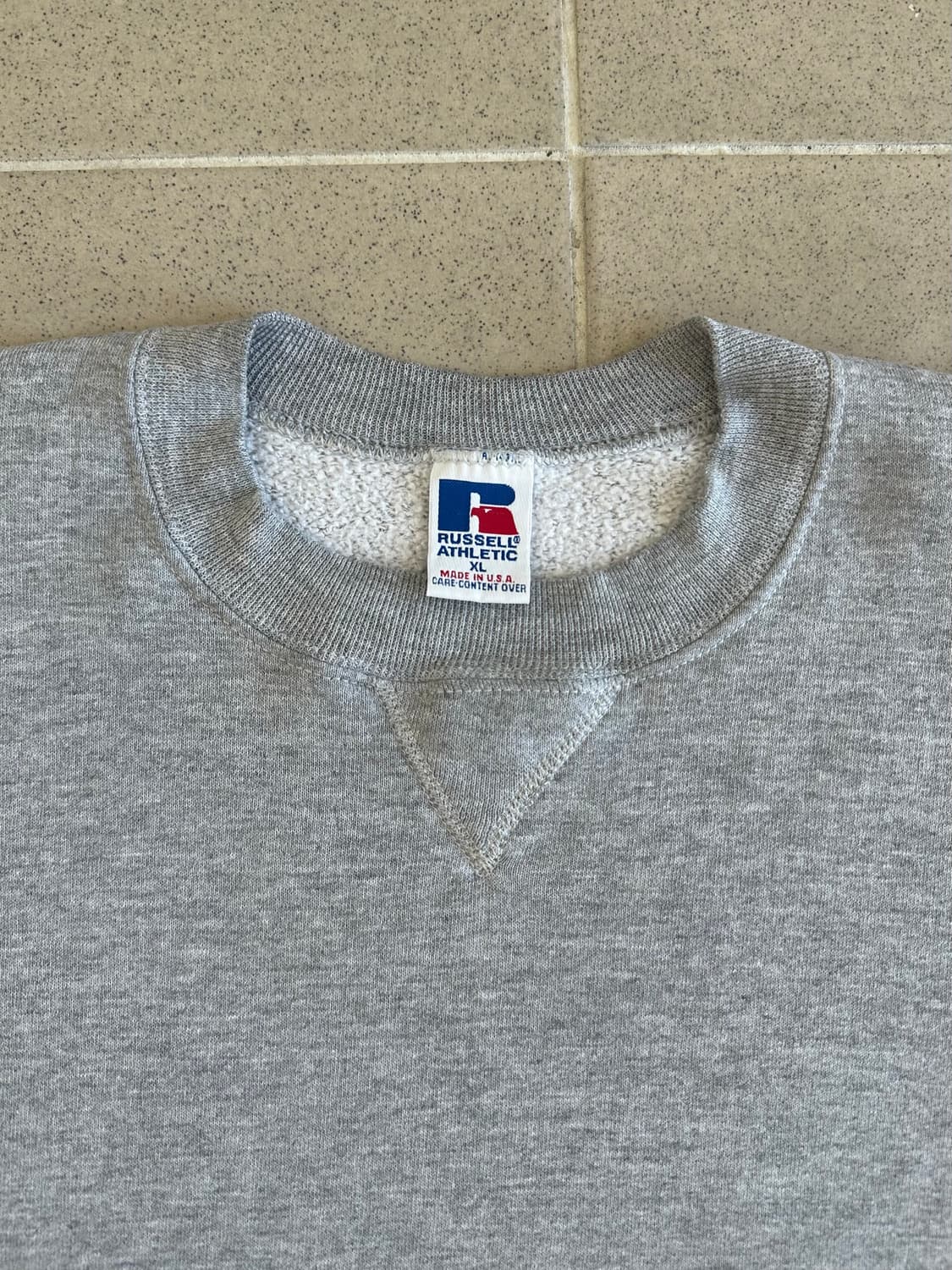 90s 빈티지 러셀 스웻셔츠 그레이 XL USA 상품이미지3