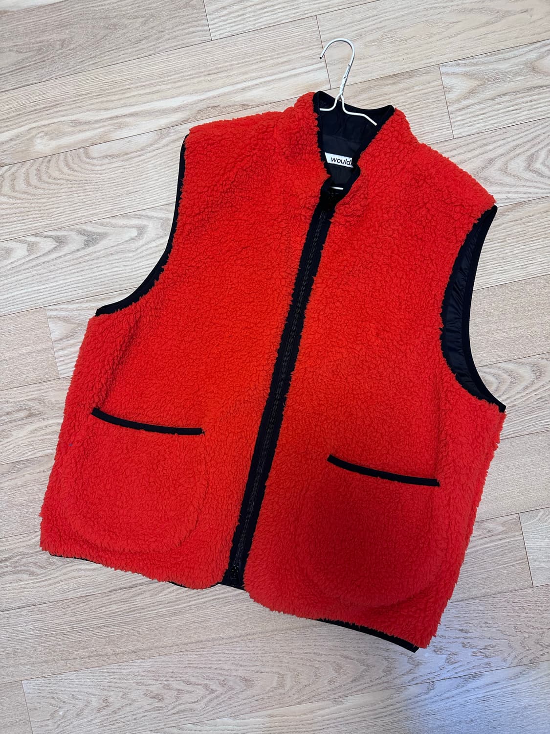 우드비 쉐르파 베스트 오렌지 L 사이즈 상품이미지1