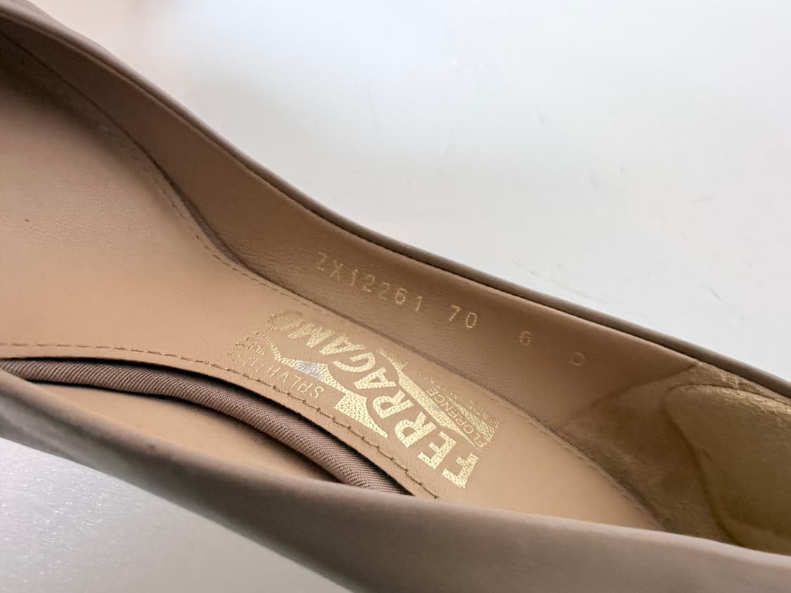 Salvatore Ferragamo 페라가모 바라 리본펌프스 베이지230 상품이미지7