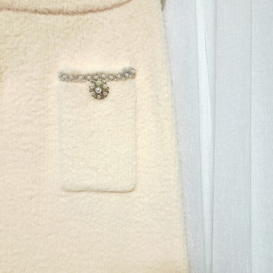 셀프포트레이트 부클 밴딩 롱스커트 (UK8/US4/24-25in.정도) 상품이미지5