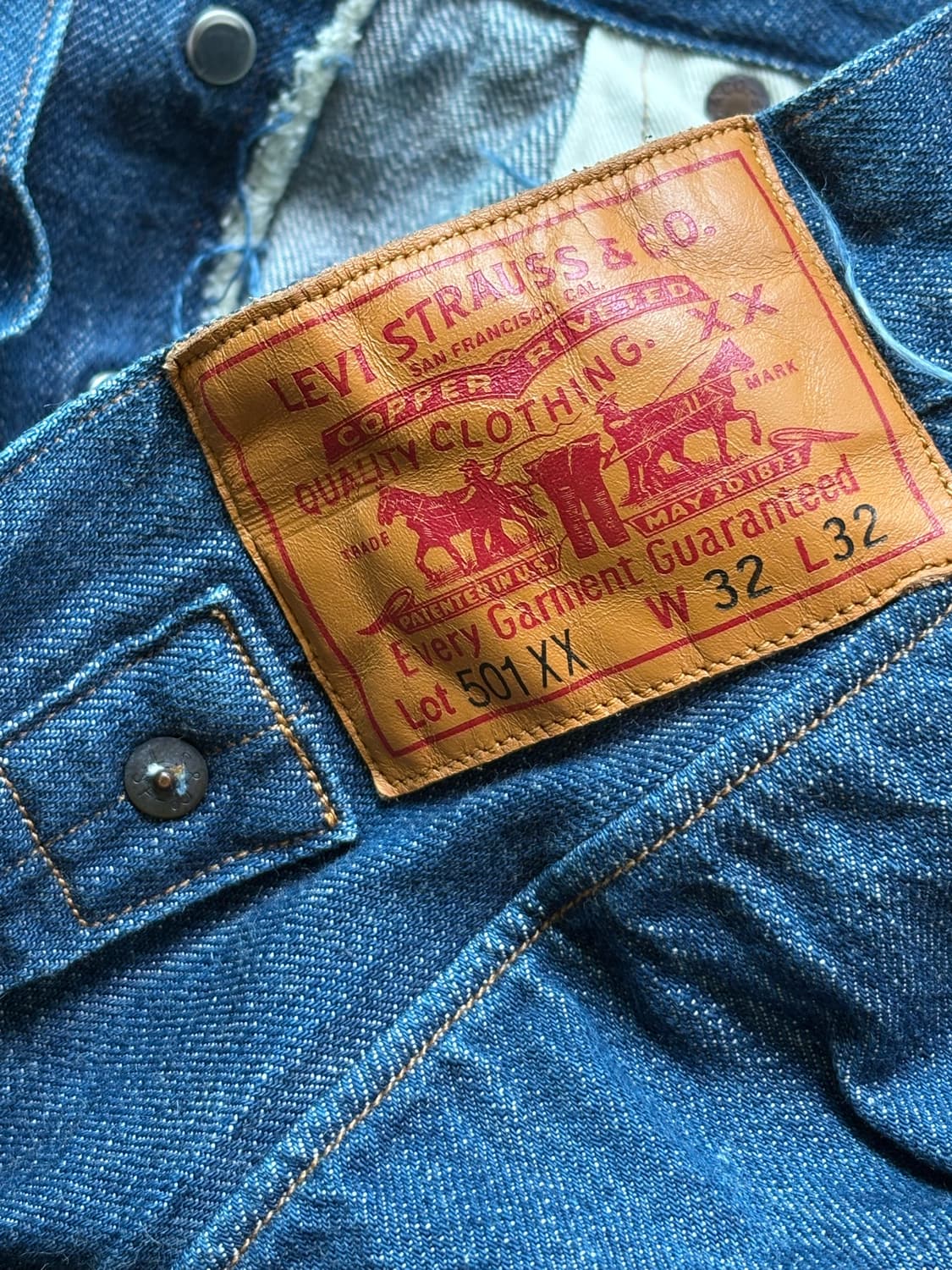 Levi’s 리바이스 LVC 501XX 셀비지 데님 상품이미지1