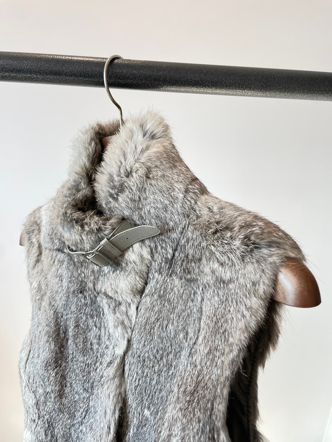 system 시스템의 토끼털 퍼 베스트 상품이미지2