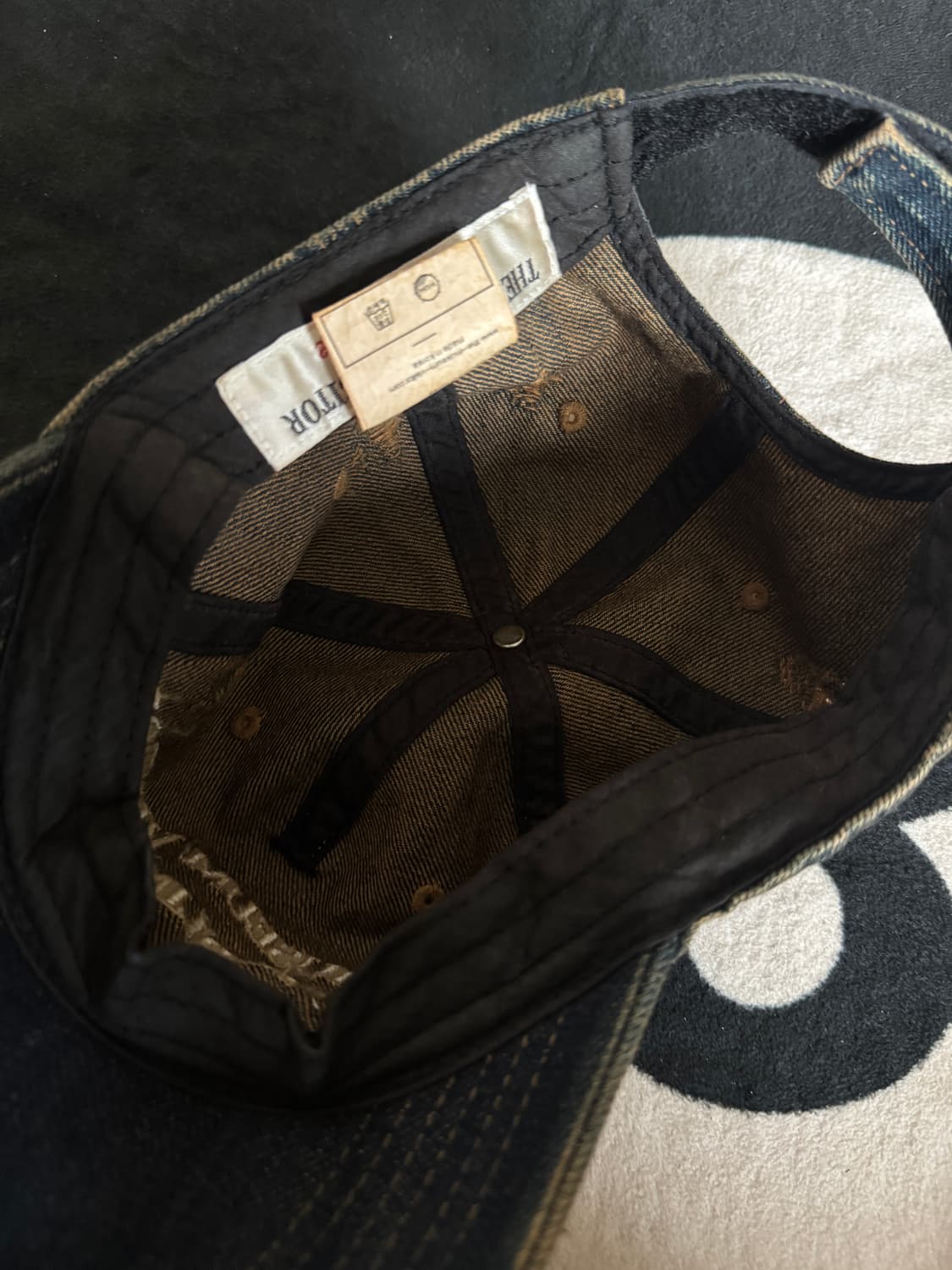 The Museum Visitor Washed Denim Ball Cap 상품이미지3