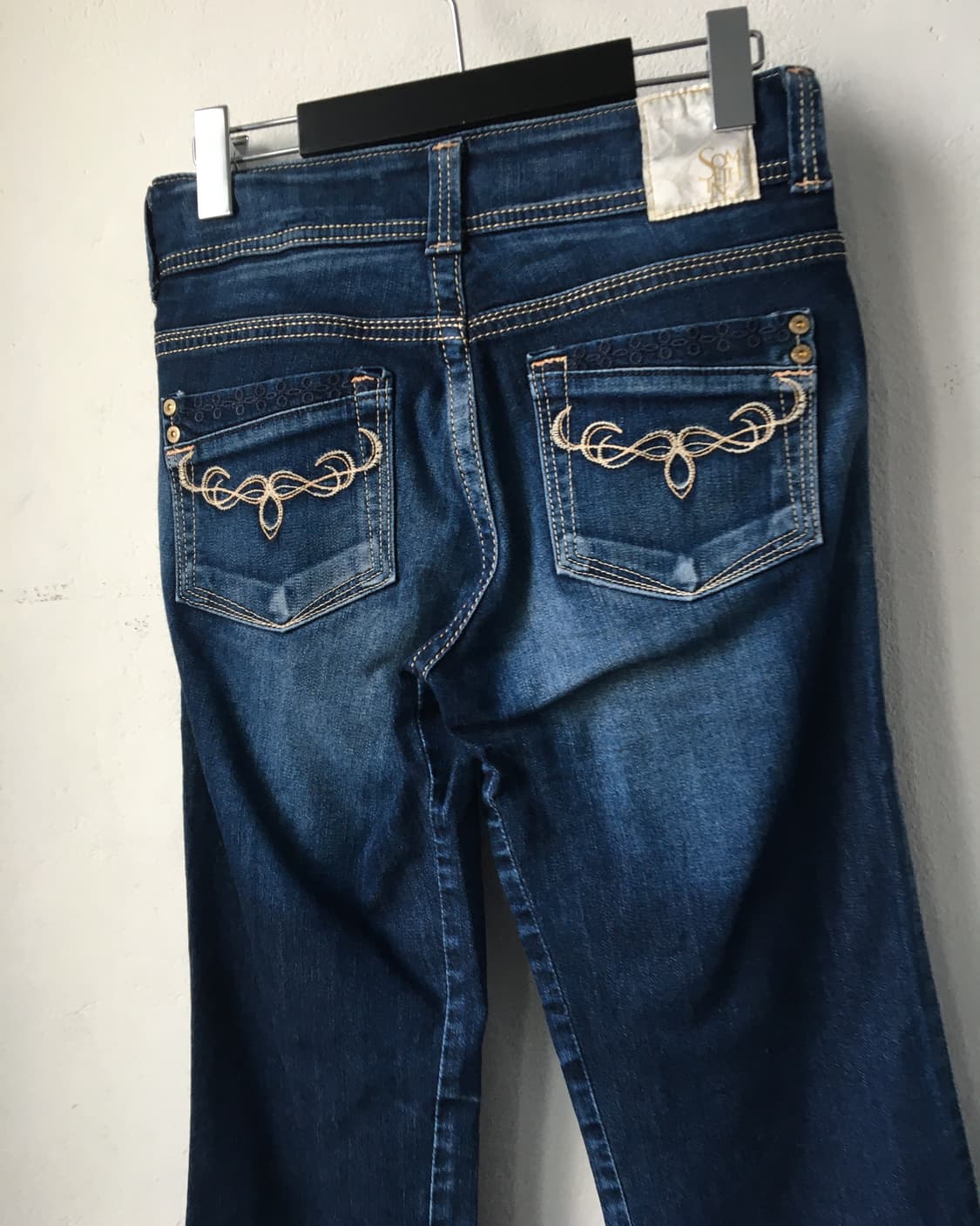 Back pocket point denim pants 상품이미지3