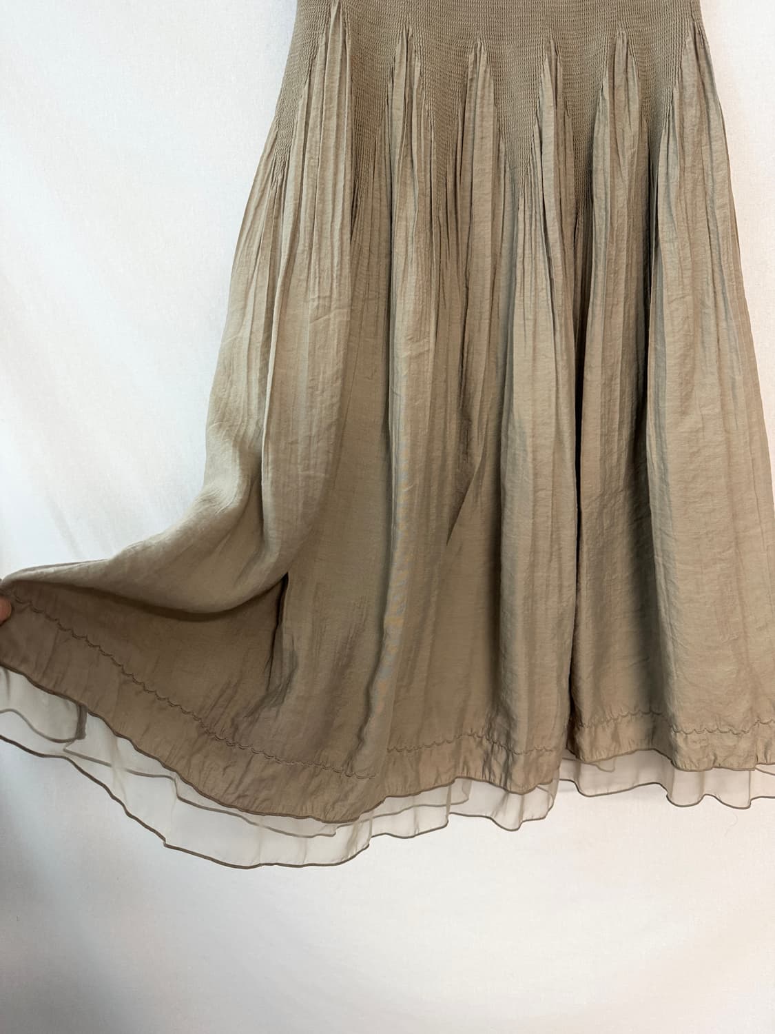 레이어드 플리츠 스커트 상품이미지3