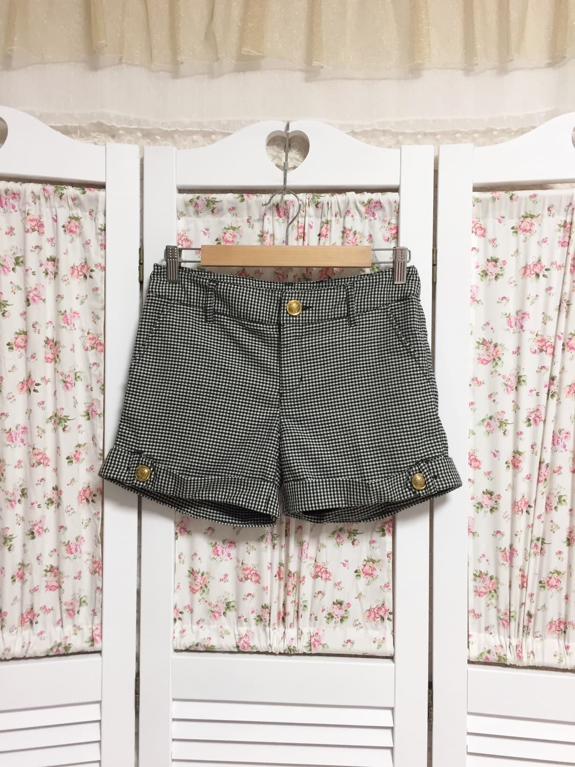 빈티지 colza 체크 숏팬츠 상품이미지1