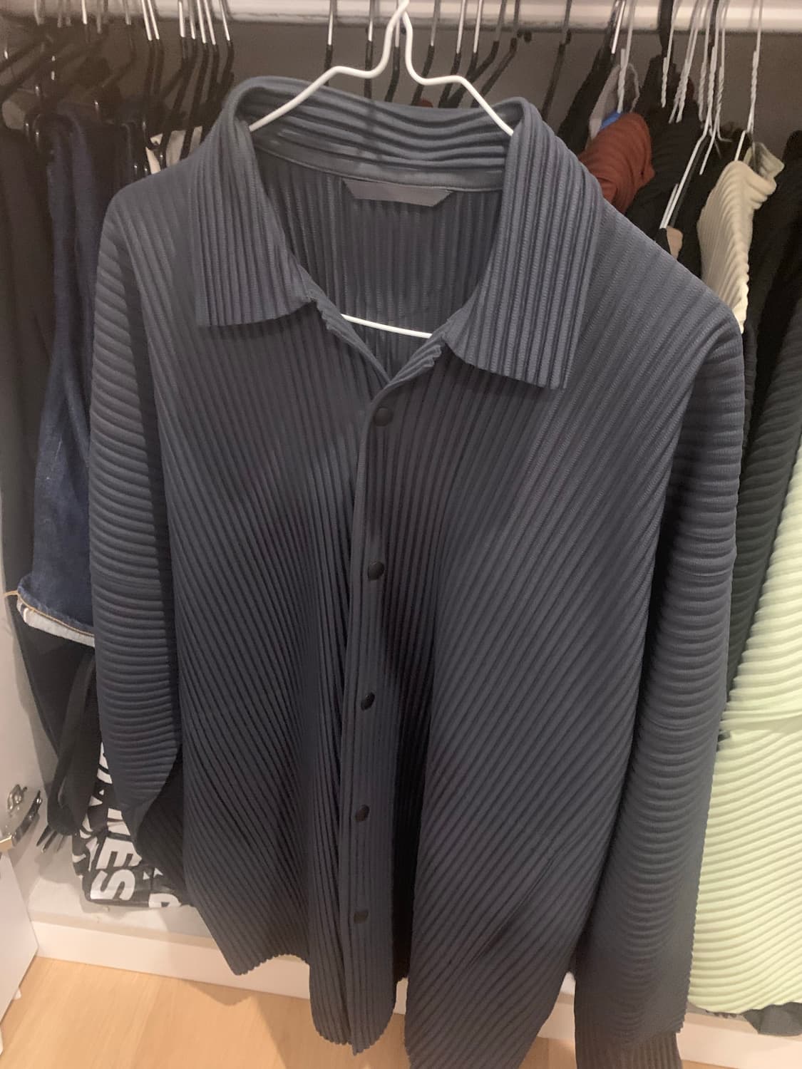 옴므플리세 코치자켓 차콜 3 상품이미지2