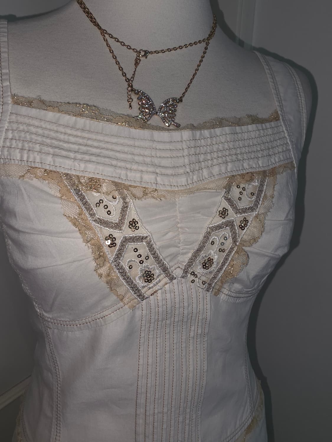 빈티지)하구미모리걸 라떼 페어리계 민소매캉캉패치워크원피스 볼레로 여름세트 상품이미지2