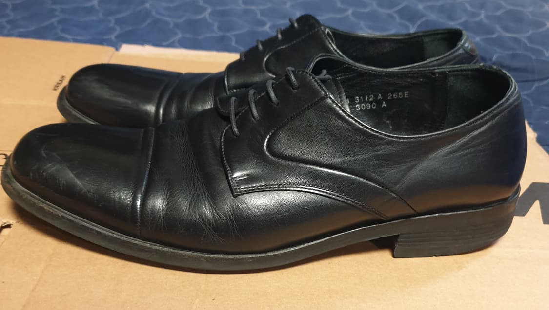 에스콰이어 소가죽 스퀘어토 더비 블랙 (265) 상품이미지2