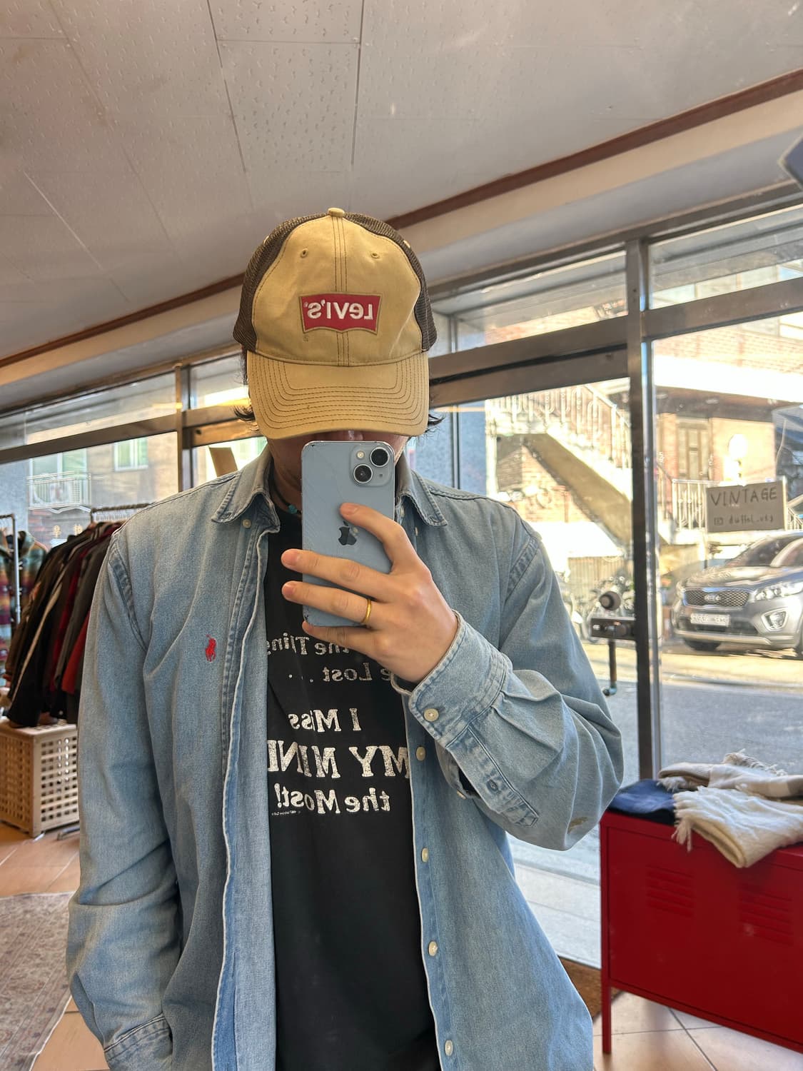 00‘s 리바이스 트러커매쉬캡 상품이미지6