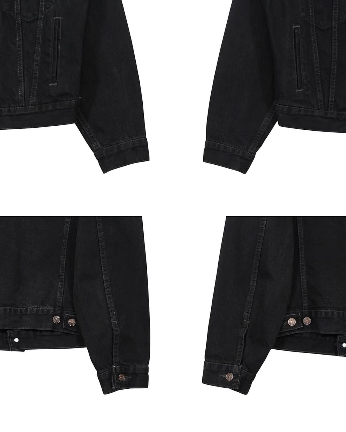 1997 USA 리바이스 70516-4159 블랙 데님 자켓 빈티지 미제 상품이미지8
