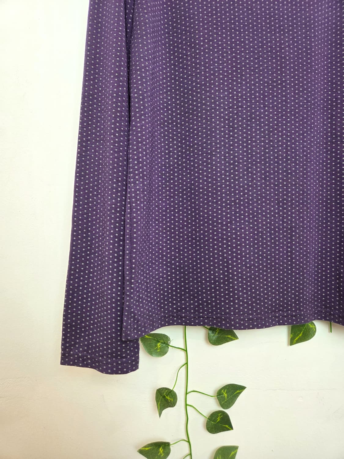 보라 도트 목폴라 슬리브 상품이미지3