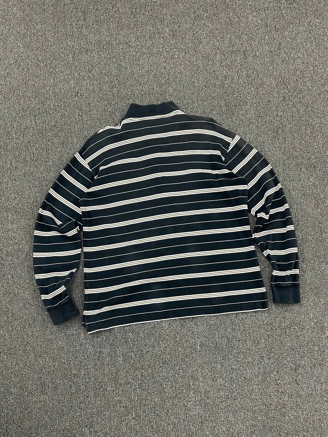 M)Adidas vintage 여성 스트라이프 하프집업 롱슬리브 상품이미지5