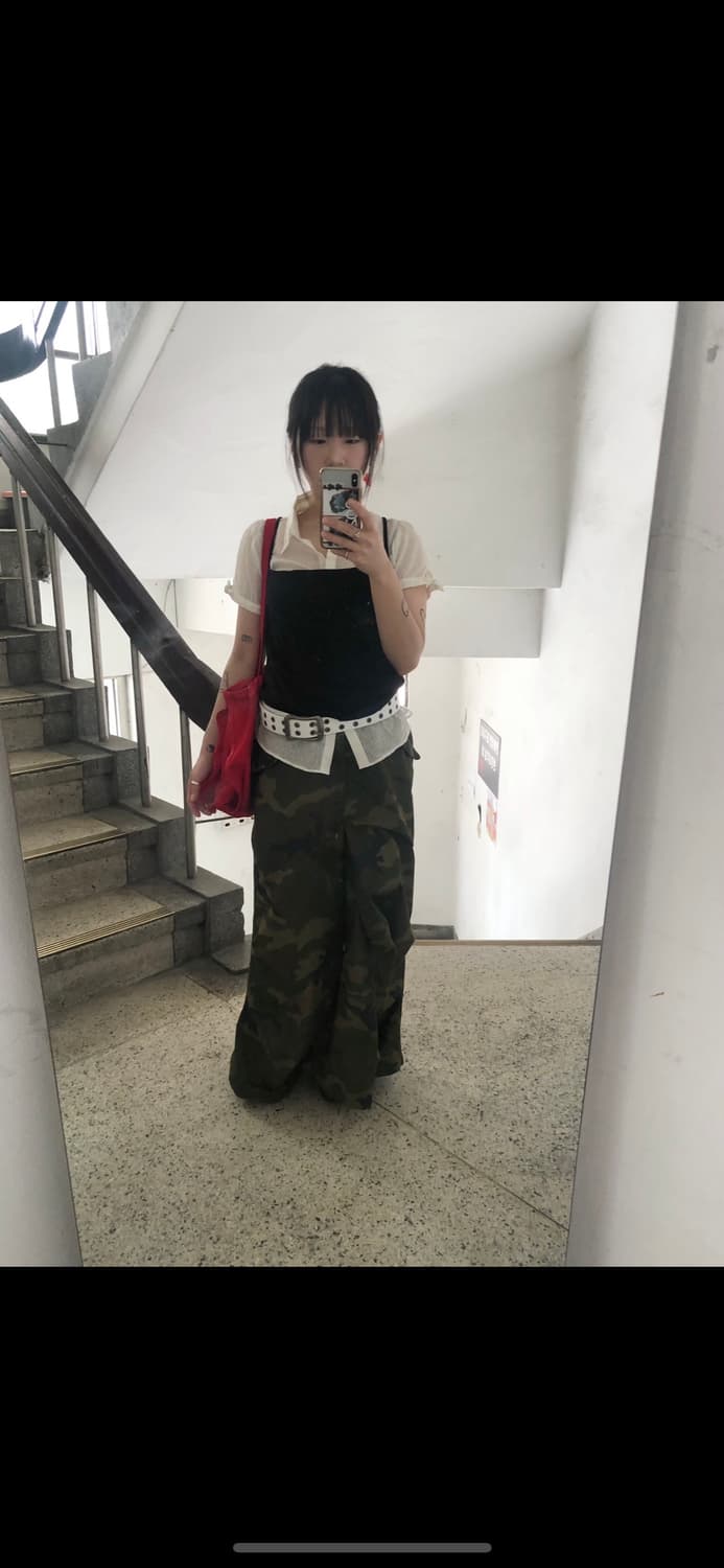 JOHNBULL CAMO LONG SKIRT 상품이미지1
