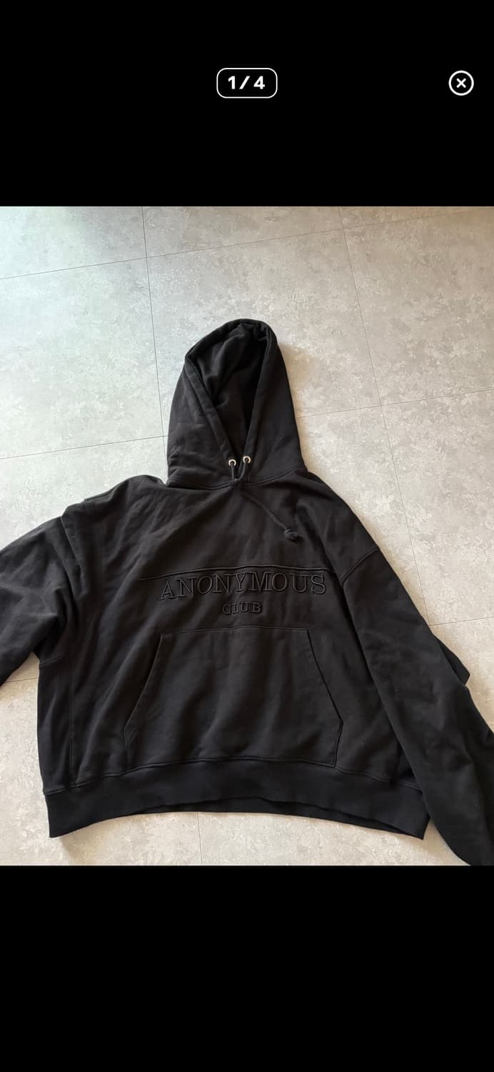 Anonymous club sweat hoodie black 상품이미지1