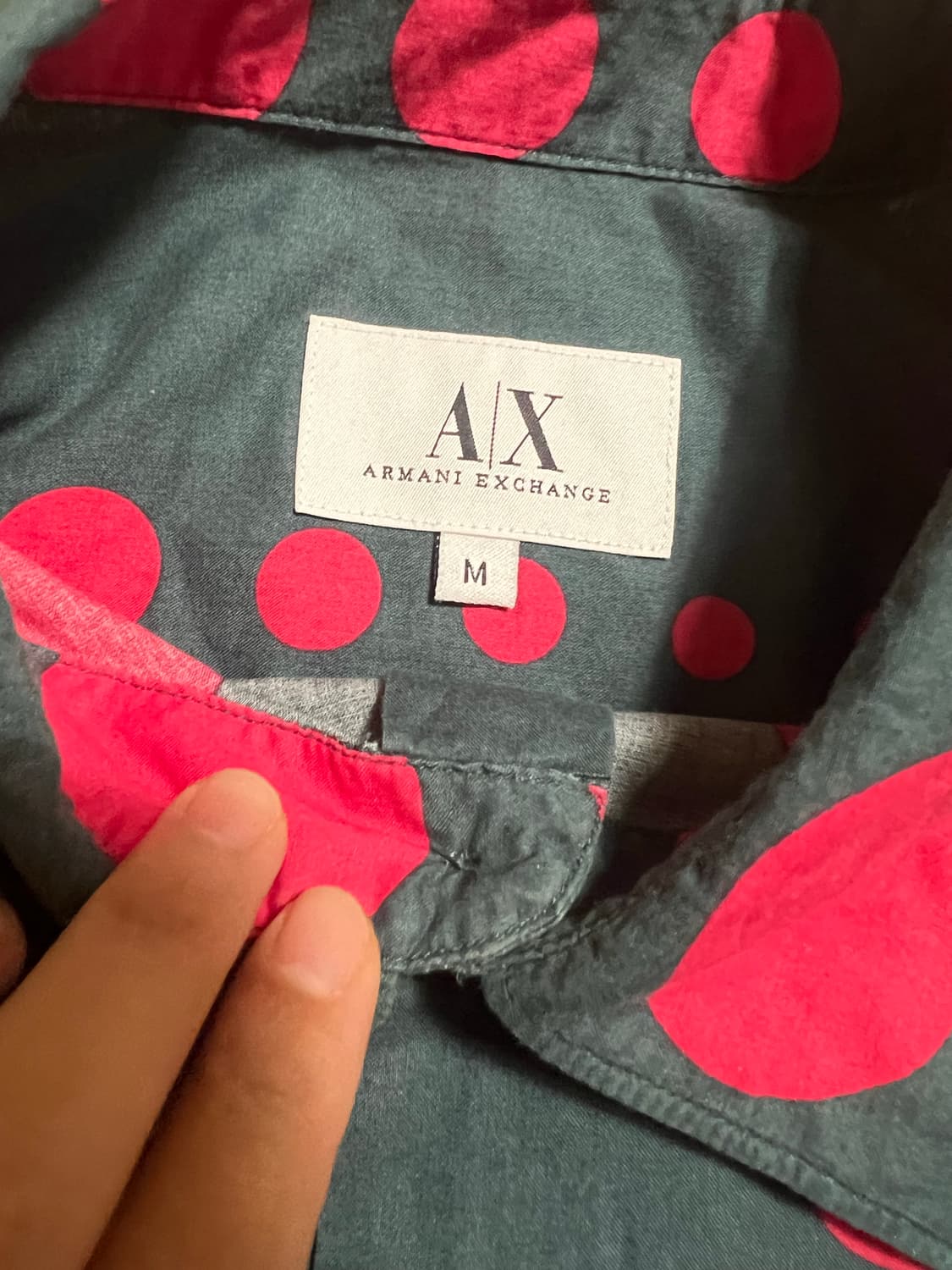 armani exchange 빈티지 도트 셔츠 상품이미지3
