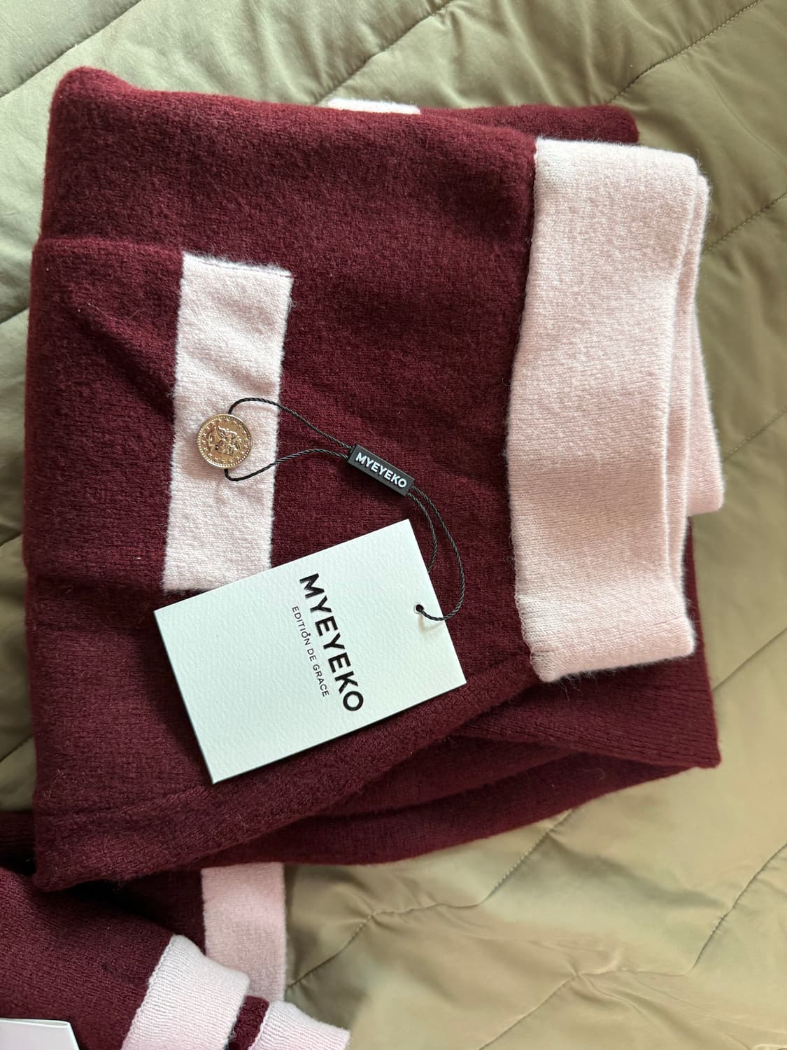 마이아이코 코코에끌라 셋업 (버건디) 상품이미지3