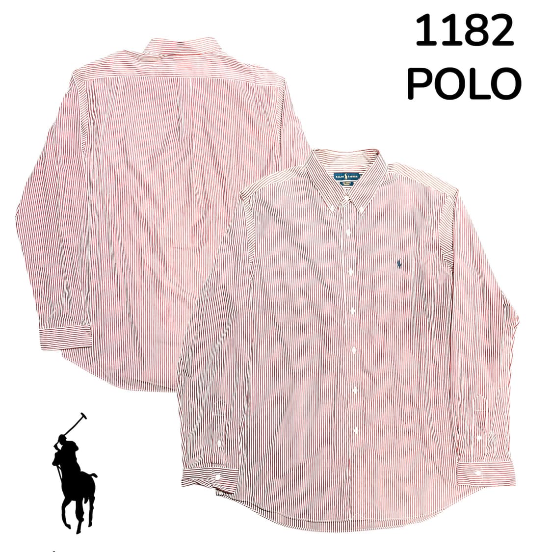 폴로 레드 스트라이프 신형 셔츠 XXL 상품이미지1