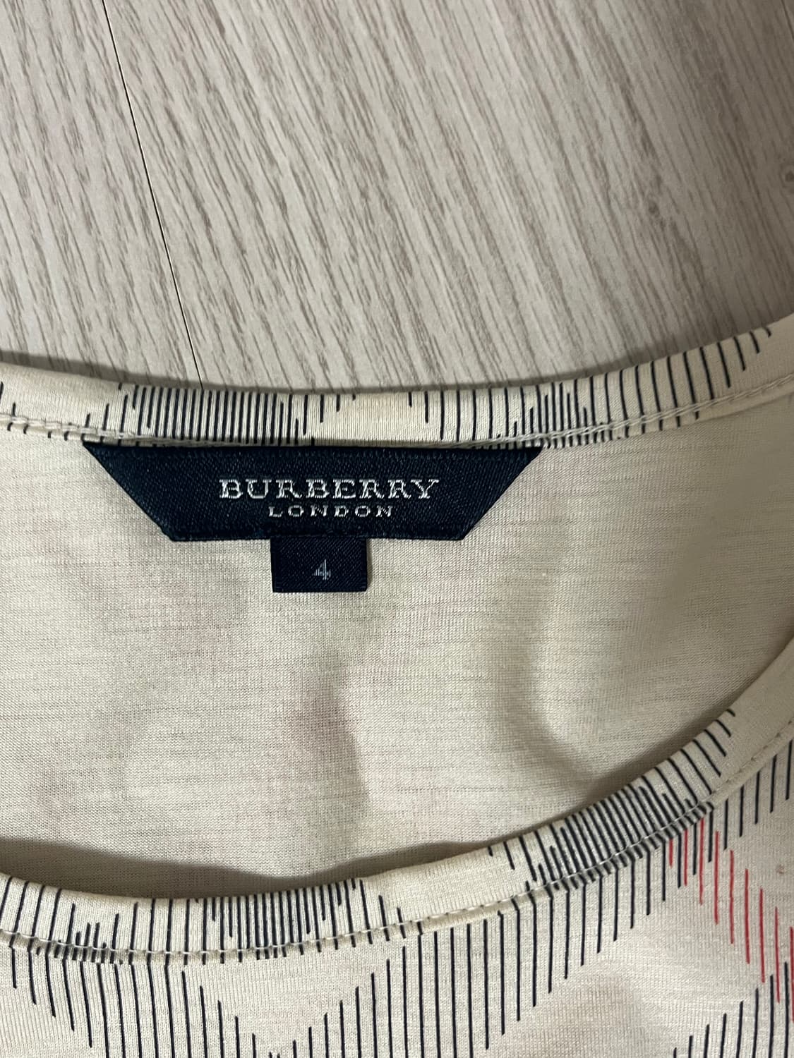 버버리 빈티지 여성 상의 티셔츠 상품이미지4