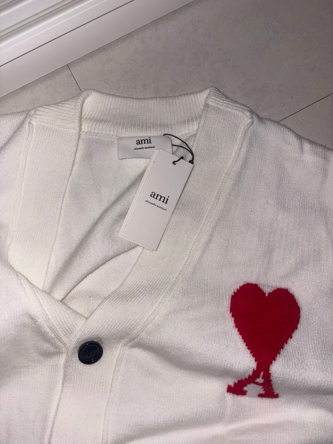 아미 빅로고 하트 가디건  (교신가능) 상품이미지4