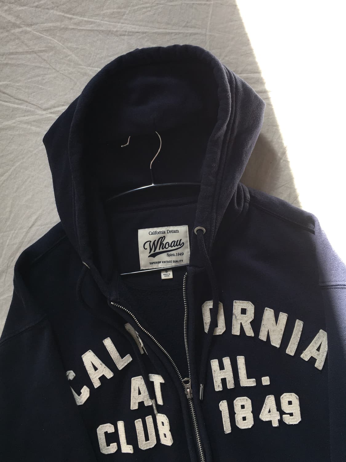 후아유  자수패치로고 후드집업 상품이미지4