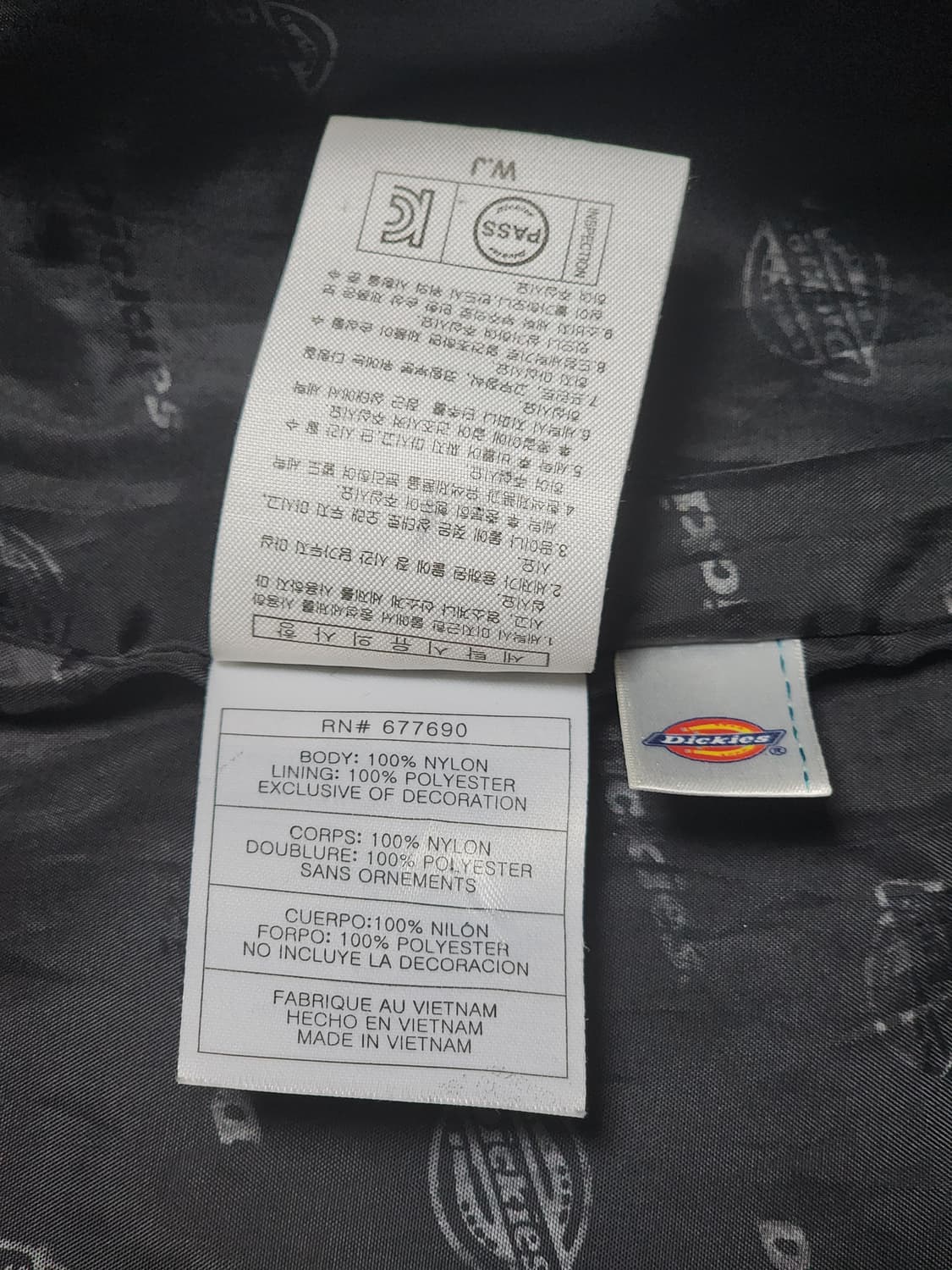 디키즈 블랙 후드 바람막이 S 상품이미지8