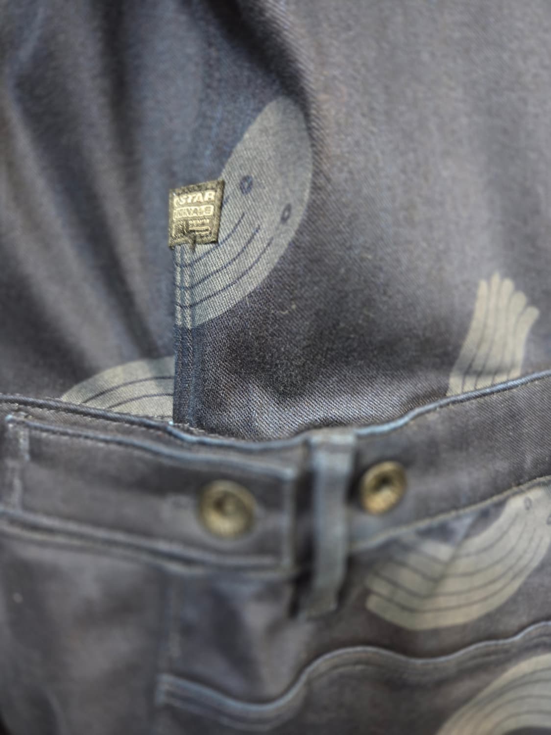 G-STAR RAW 데님 점프수트 네이비 패턴(s/디피용) 상품이미지6