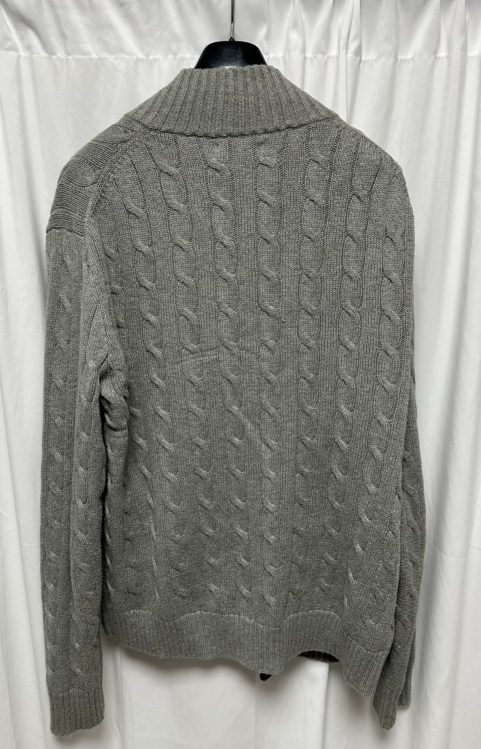 no.112 폴로 랄프로렌 케이블 니트 집업 가디건 새상품 xl 상품이미지4