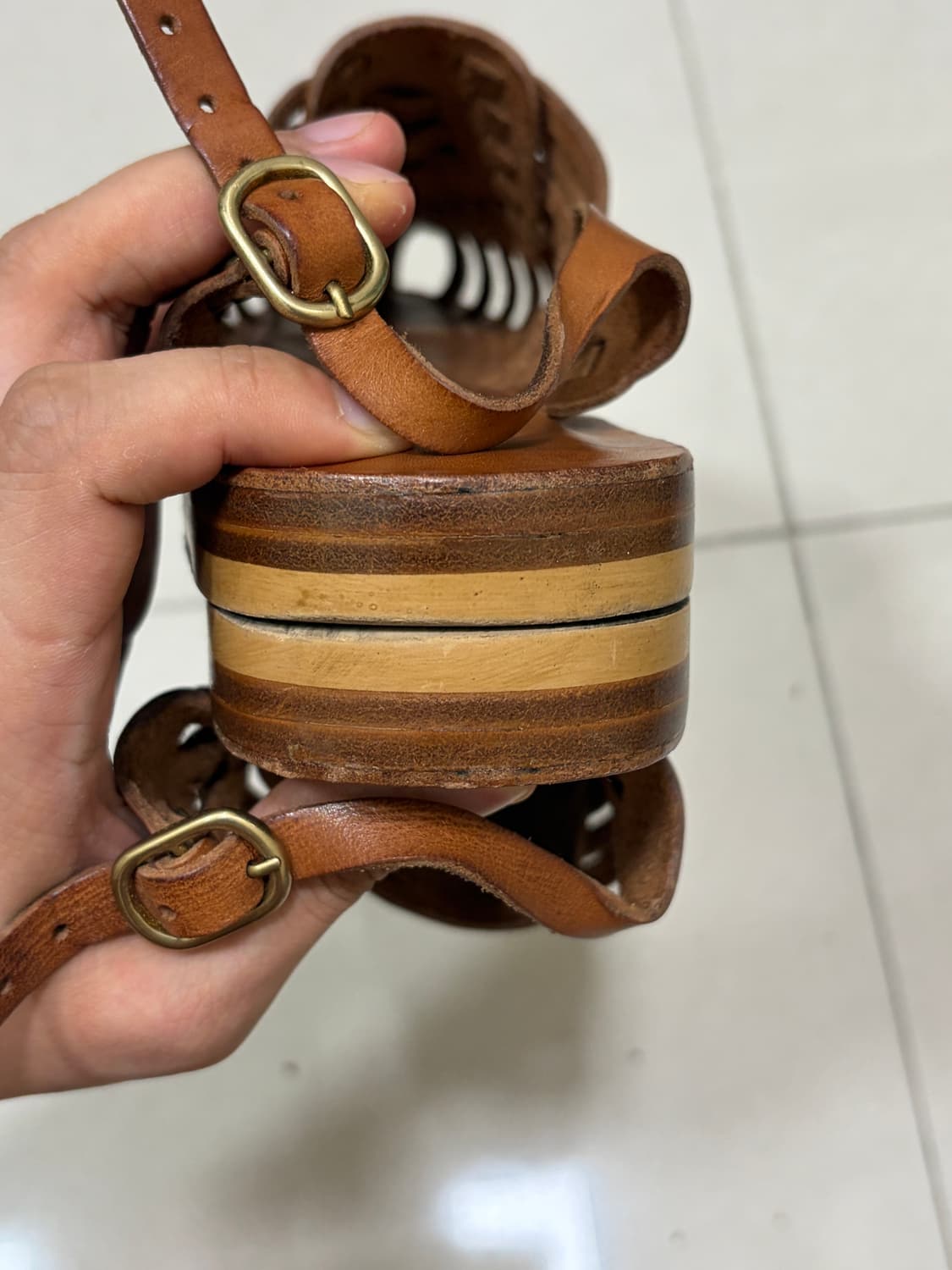 올라까삐딴 샌들 브라운 250 상품이미지4