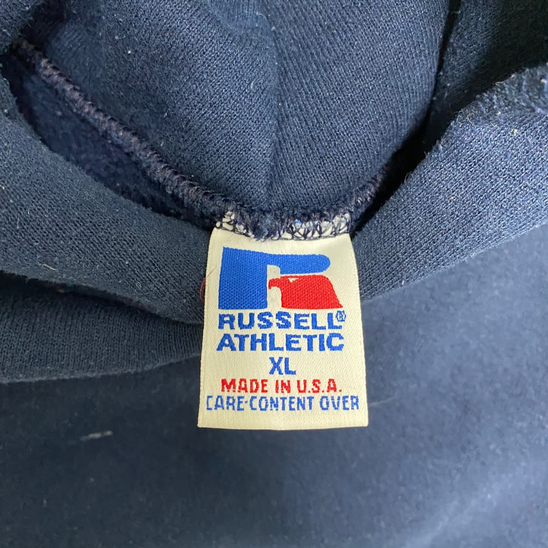 90년대 미제 러셀 에슬레틱 후디 네이비 상품이미지3