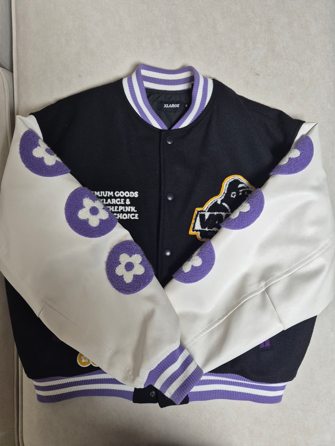 XLage 반디더핑크 바시티 자켓 상품이미지1