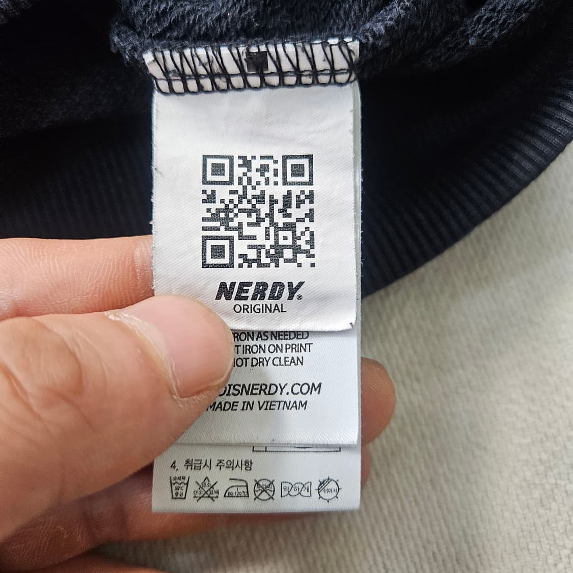 S 널디 블랙 로고 후드집업 0326Y 상품이미지4