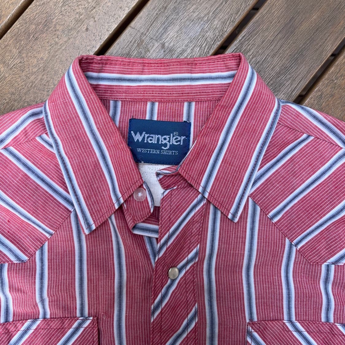 랭글러 Wrangler 레드 스트라이프 웨스턴 셔츠 상품이미지6