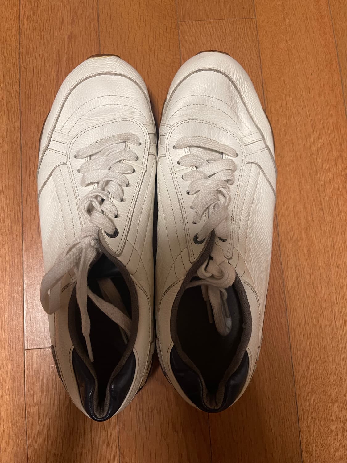 디젤 Diesel 가죽 스니커즈 흰색 화이트 265 상품이미지1