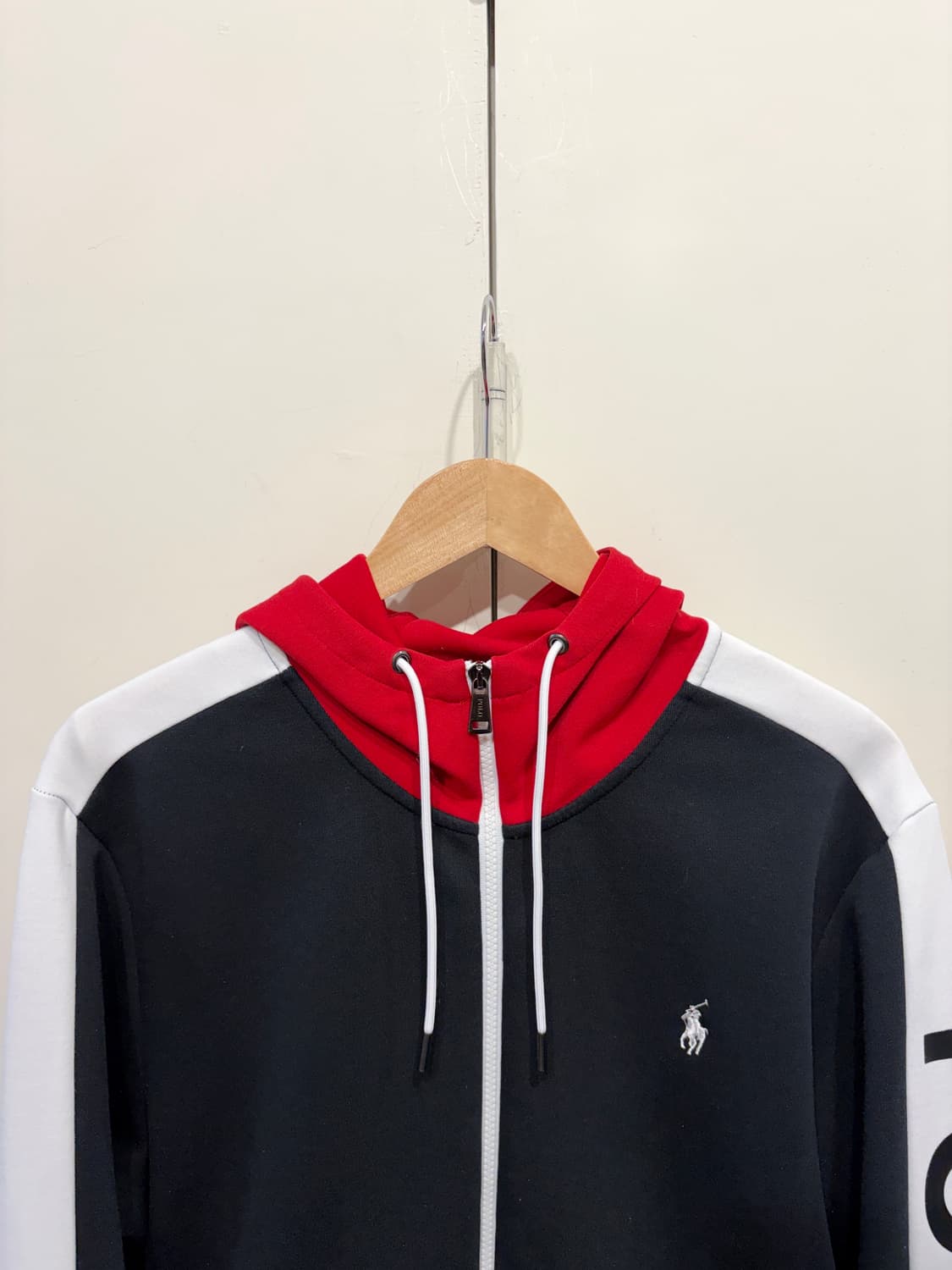 폴로 랄프로렌 사이드 로고 컬러 후드집업 상품이미지3
