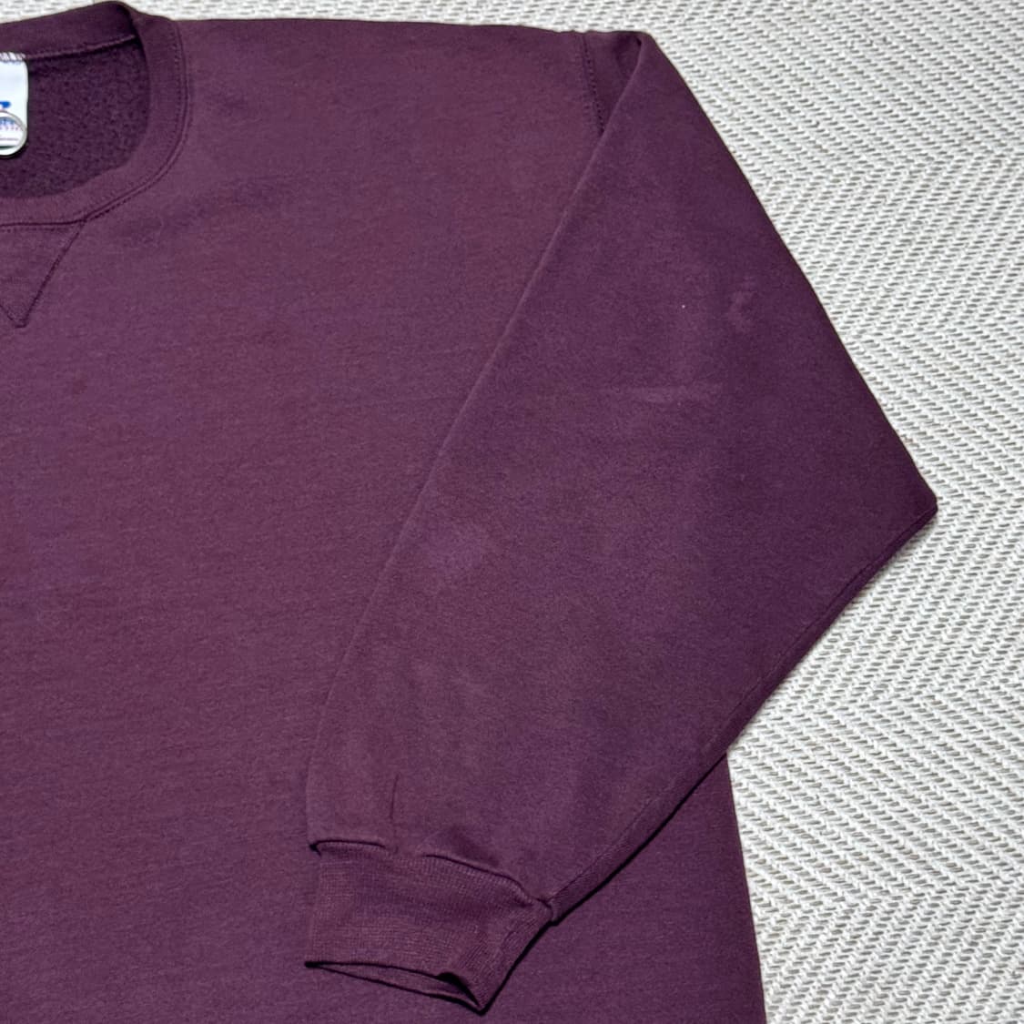 (XL) 00s 빈티지 러셀 애슬레틱 브라운&버건디 맨투맨 상품이미지2