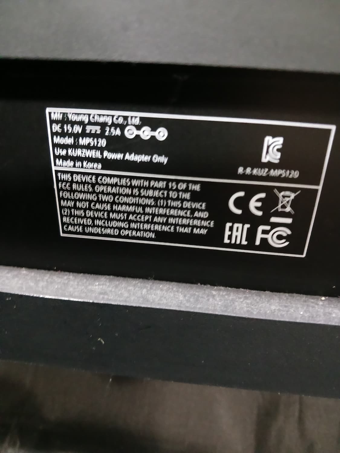 디지털.피아노  영창 커즈와일 mps 120 상품이미지6