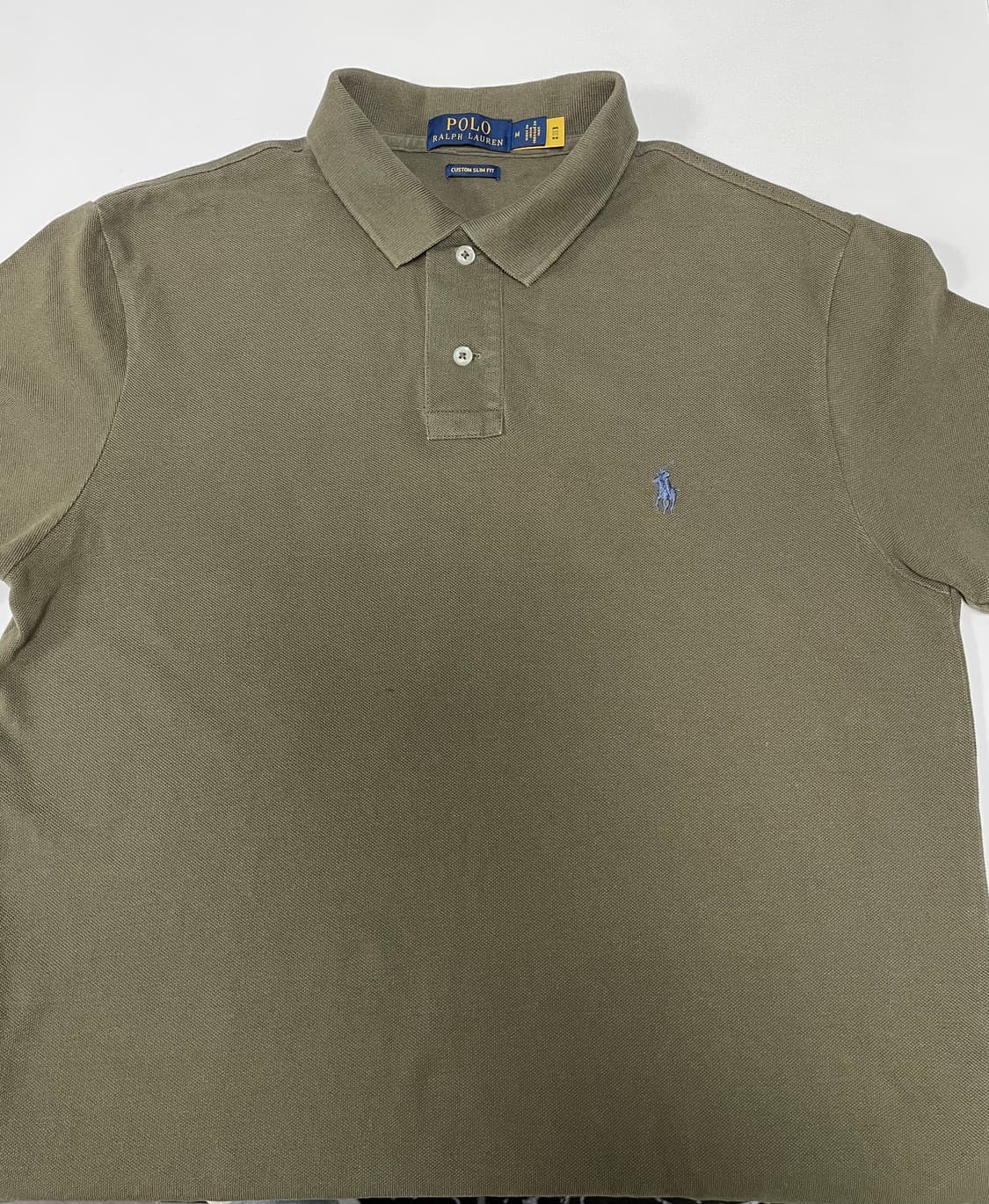 [M] 폴로 랄프로렌 코튼 PK 카라 반팔 티셔츠 커스텀 슬림핏 QR인증 상품이미지2