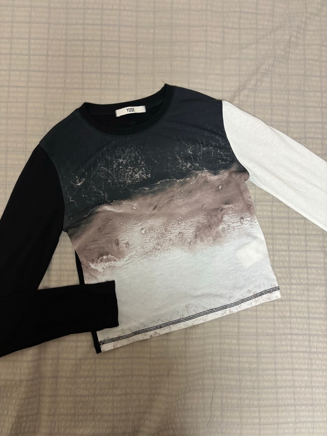 YUSE SLIM JERSEY PRINT LONGSLEEVE 상품이미지1