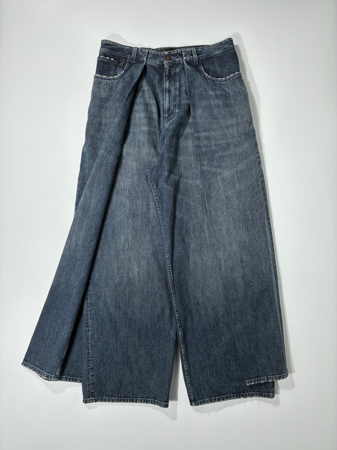 발렌시아가 더블 사이드 데님 팬츠 다크블루 상품이미지2